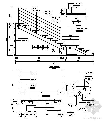 台阶楼梯栏杆图资料下载-楼梯与栏杆2