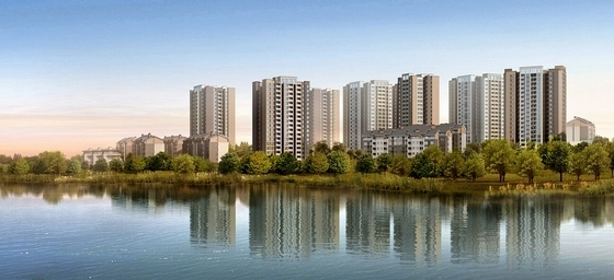 [重庆]现代风格住宅小区规划设计方案文本（含CAD）-现代风格住宅小区规划设计方案效果图