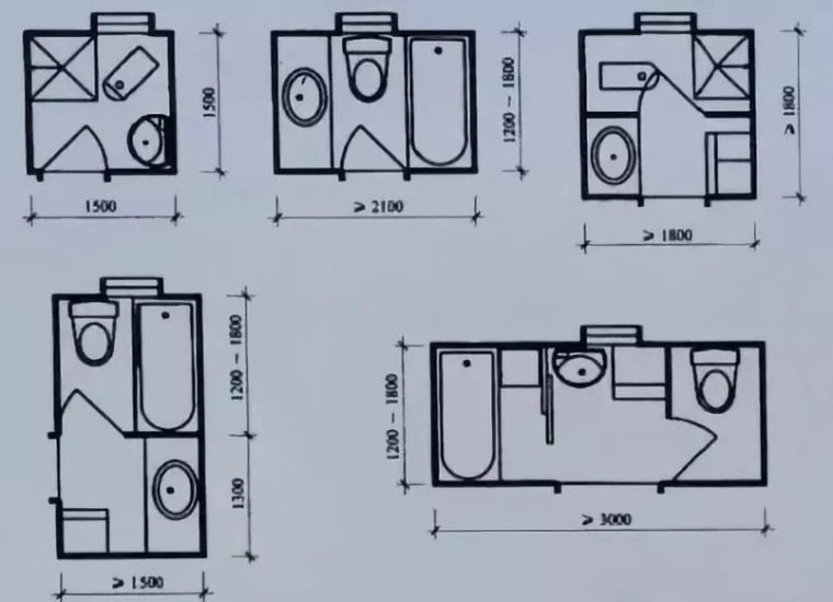 要做设计高手？居住建筑厨卫空间布局空前来袭!!!_9