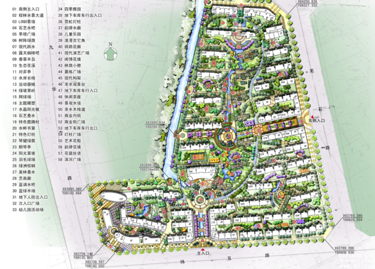 美好乡村景观规划概念方案资料下载-安徽高等住宅景观规划设计方案