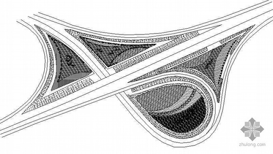 高速互通绿化景观设计资料下载-某互通式立交绿化景观设计方案