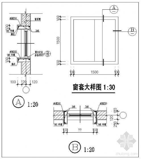 窗套大样详图资料下载-窗套大样