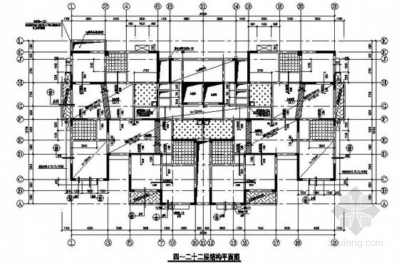 结构转换层剖面图资料下载-23层框架结构施工图（含转换层）