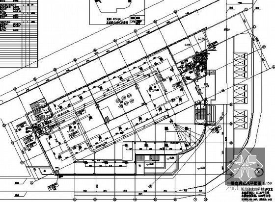 [南昌]商业街空调通风设计全套施工图(6栋建筑 大院图纸)-F楼空调平面