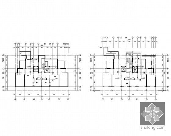 [江苏]小区高层住宅楼电气施工图全套图纸1133张-架空层平面图