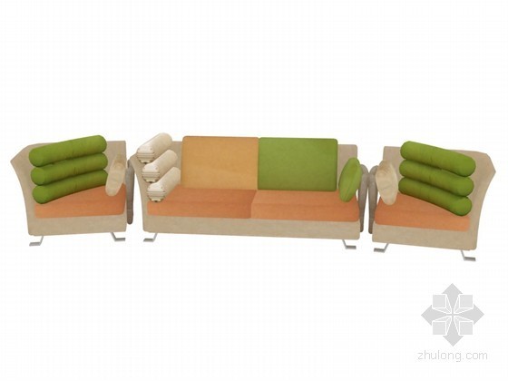 沙发组合2资料下载-时尚沙发组合3D模型下载