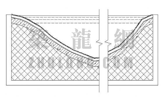 鱼池节点大样资料下载-鱼池池底大样图