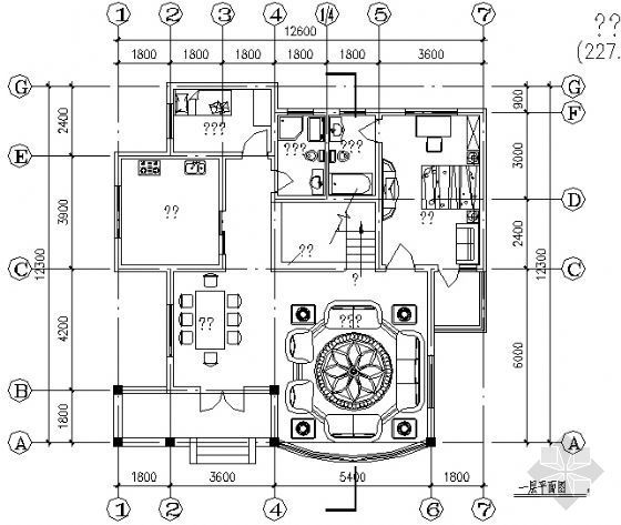 某二层小别墅建筑方案图1-3
