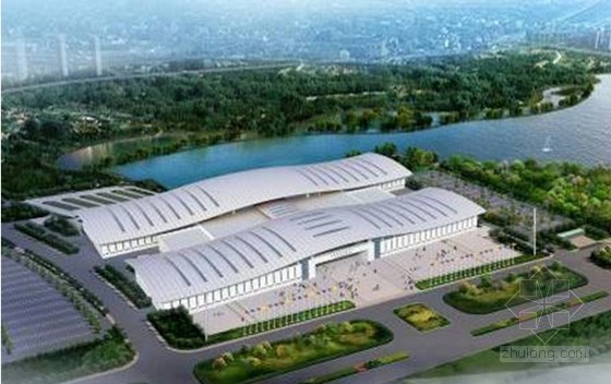 展会展厅设计图纸资料下载-[天津]会展中心钢结构工程施工组织设计（171页，创鲁班奖工程）