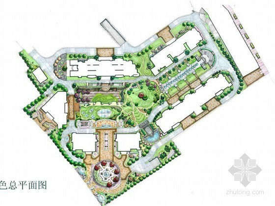 寺庙景观设计项目概念方案资料下载-[上海]住宅小区景观设计概念方案
