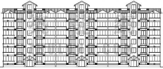 多层现代酒店建筑施工图资料下载-某多层住宅建筑施工图（全套）
