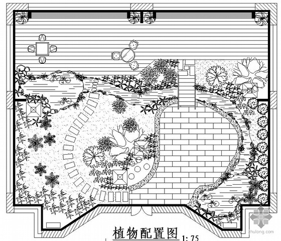 某屋顶花园景观设计图- 