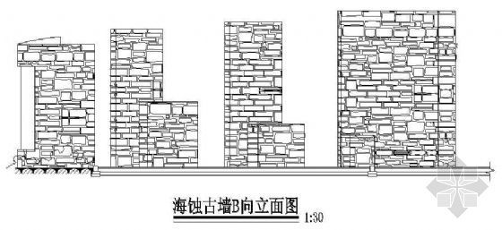 景墙钢结构施工图资料下载-某景墙施工图