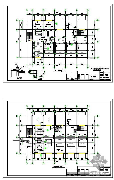 屋顶排烟机房建筑结构图资料下载-某聚合厂房建筑结构图