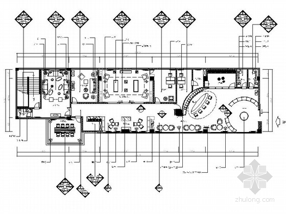 南京展厅设计资料下载-[南京]某高端典雅红酒会所室内装修施工图（含效果）