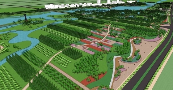 [南阳]城市滨水文化休闲走廊景观规划设计方案（包含指标和投资估算）-苗圃公园