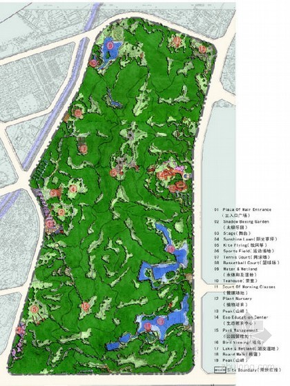 固安海德公园景观概念方资料下载-公园景观概念规划设计方案
