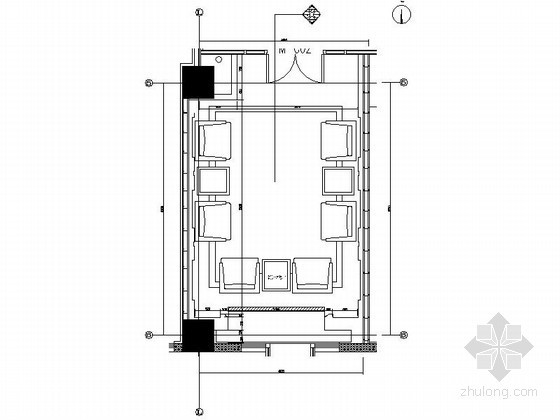 办公楼休闲室设计资料下载-办公楼贵宾室装饰设计装修图