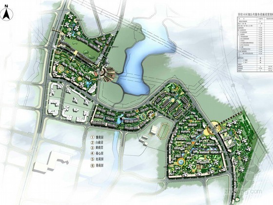 居住社区规划方案文本资料下载-[重庆]滨湖居住区概念性规划方案设计
