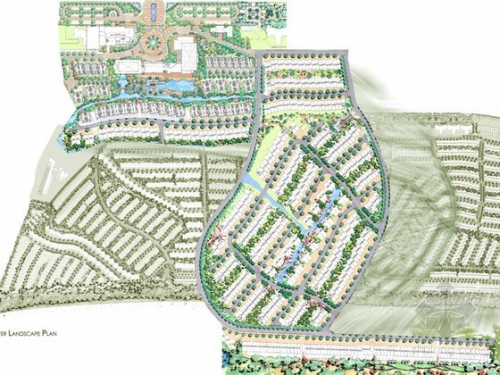 住宅居住社区景观案例分析资料下载-[长沙]大型居住社区景观设计方案