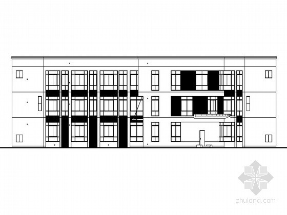 三门健跳大孚双语幼儿园建筑抄绘资料下载-某三层幼儿园建筑扩初图