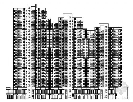 96平方一梯三户建筑图资料下载-[青岛市]某花园住宅小区建筑方案图（6栋楼）