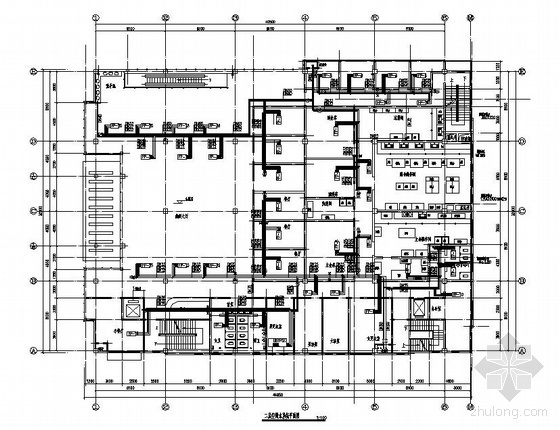 职工食堂平面建筑方案资料下载-唐山某职工食堂中央空调图