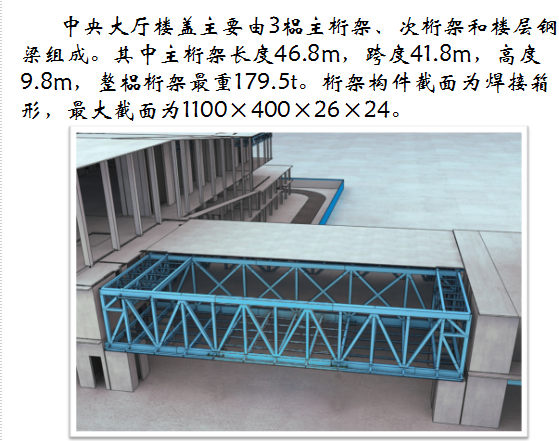 [珠海城建]中央大厅桁架施工质量安全控制措施（共74页）-中央大厅钢结构概况