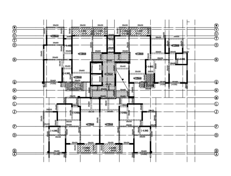 [广西]超高层住宅楼结构模板图(2019第一版)-结构模板图3