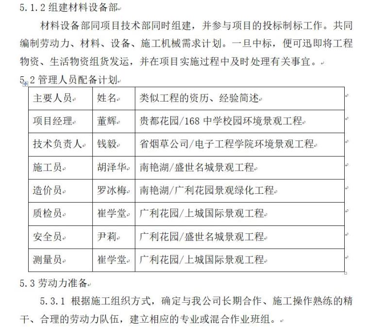 景观绿化工程施工组织设计方案（39页）-页面五