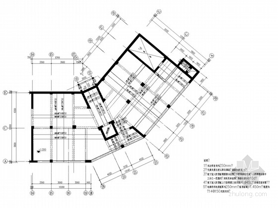 15层房屋基础图资料下载-局部十二层框剪住宅结构施工图