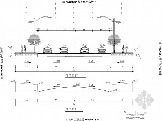 路基横断面CAD绘图图片