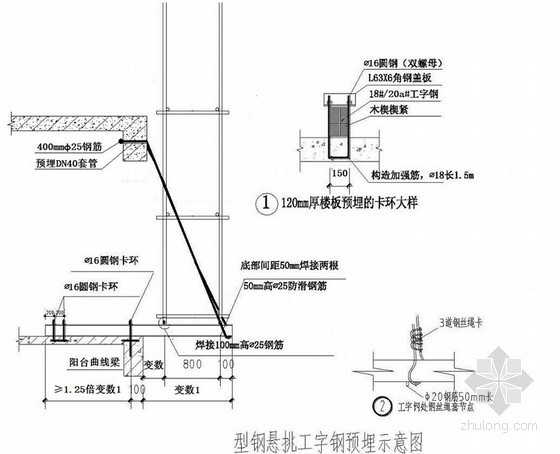 双立杆外架施工方案资料下载-[辽宁]大酒店项目型钢悬挑外脚手架安全专项施工方案（悬挑高度20.2m）