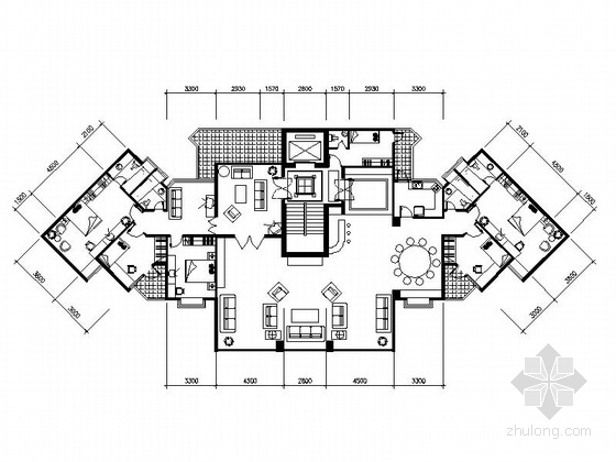 多层与小高层单体建筑多户型合集图-多层与小高层单体建筑多户型图 