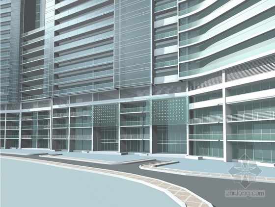 [深圳]超高层现代风格住宅区规划设计方案文本-超高层现代风格住宅区效果图