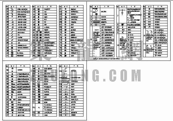 常用施工图例资料下载-建筑电气常用图例