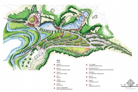 景区接待中心景观资料下载-武汉风景区规划景观设计全套方案