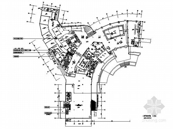中式大堂设计说明范文资料下载-新中式酒店大堂室内装修设计图