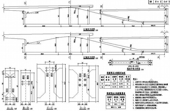 180米悬索桥资料下载-78+180+78m自锚式悬索桥横梁预应力钢束布置节点详图设计