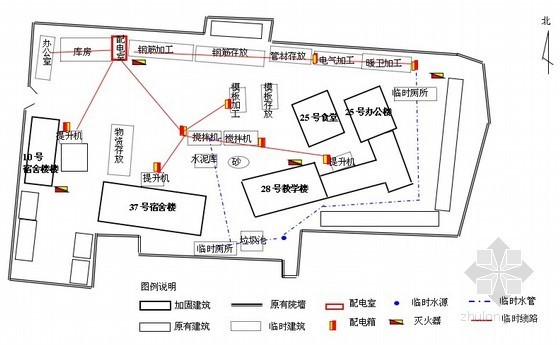 2层砖混结构仓库施工图资料下载-[北京]砖混结构办公楼加固及装修施工方案
