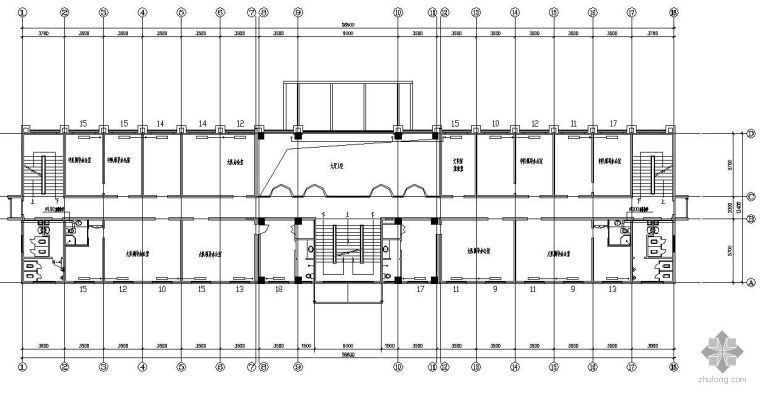 交警办公楼CAD建筑图纸资料下载-某交警支队办公楼采暖施工图