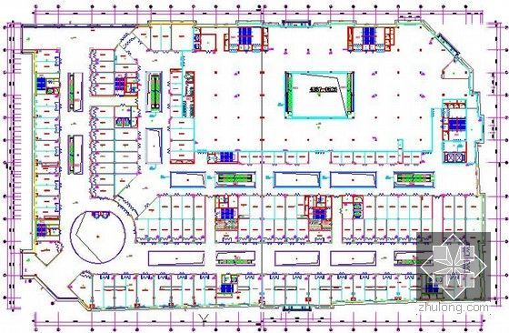 [黑龙江]商业、商贸中心智能化工程设计及施工招标文件(含建筑平面图)-平面图