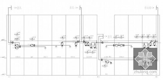 [江苏]410米商业综合体空调通风及防排烟设计图（含动力设计 暖通配电）-空调通风系统图