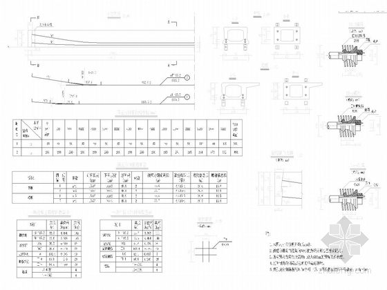 [贵州]双车道二级公路省道改建施工图全套1001张（含路桥涵 设计数据齐全）-（小桥通用图） 预应力钢束构造图