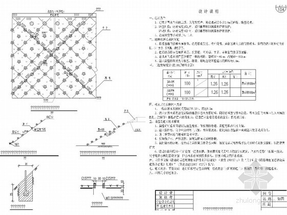 公路路基边坡防护设计图资料下载-路基边坡撒草籽间植灌木防护设计图