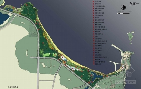 [山东]线型商业区规划及单体设计方案文本-商业区总平面图 