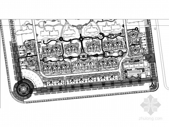 住宅小区布局平面图资料下载-[河南]住宅小区景观照明平面图