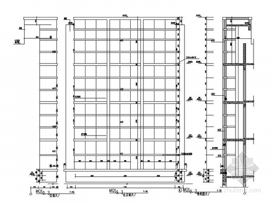 [湖南]高层框架剪力墙结构板式住宅建筑施工图-高层框架剪力墙结构板式住宅建筑详图