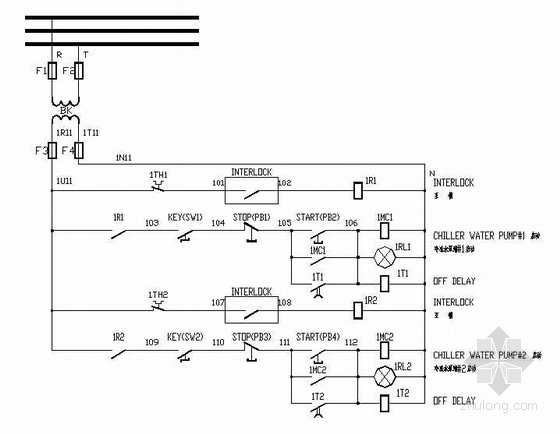 喷淋泵控制电路图资料下载-配电盘系统图控制电路图