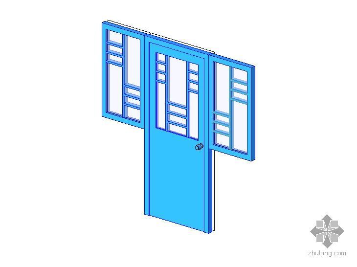 门联窗族revit资料下载-门联窗(平开门、平开窗)